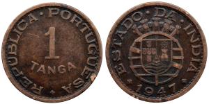 Bronze Tanga, 6g, 1947, (KM 24).
