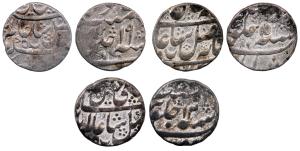 Murshidabad Mint, Silver Rupee (3), in the name of Shah Alam II, partly machine struck, RY