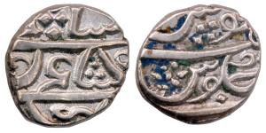 Tellicherry, Malabar coast, Silver Thalassery Fanam or 1/5 Rupee, 2.21g, posthumous issue 