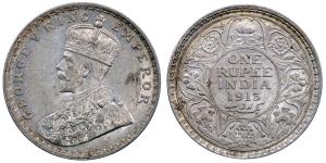 George V, Silver Rupee, 1913, 11.65g, Bombay Mint, (KM 524).