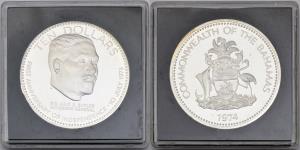 Bahamas, Commonwealth, 10 Dollar, 50.42g, 1974, (KM 68a).