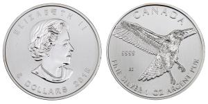 Canada, Elizabeth II, Silver 5 Dollars, 1 oz, 31.07g, 2015.
