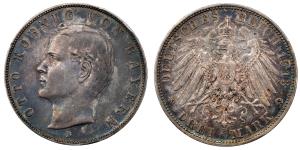 Germany, Otto Koenig, Silver 3 Mark, 16.63g, 1913, (KM 996).