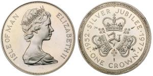 Isle of Man, Elizabeth II, Silver Crown, 28.43g, 1997, (KM 41).