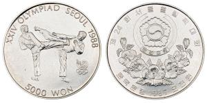 Korea, XXIV Olympiad Seoul, Silver, 10000 Won, 16.71g, 1987, (KM 66).