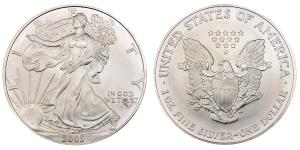 United States of America, Liberty, Silver Eagle one Dollar, 1 Oz, 31.08g, 2003, (KM 273).