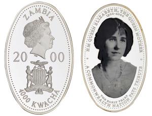 Zambia, Silver 4000 Kwacha, 19.73g, 2000, (KM 78).