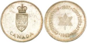 Canada, Confederation, 24.69g, 1967, Silver Mint Token, (KM M1).