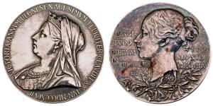 Victoria’s Diamond Jubilee Medal, Silver, 83.71g, 1837-1897, matured bust of the Queen to 