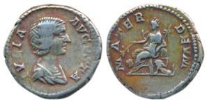 Roman, Julia Domna, wife of Septimius Severus (196-211 AD), Silver Denarius, 2.91g, obv. d