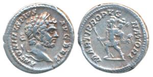 Roman, Caracalla, Silver Denarius, 3.62g, obv. laureate head right to right with legend AN
