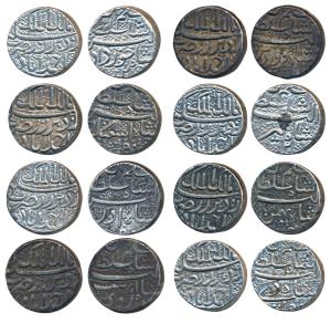 Jahangir as Salim (AH 1014-1037, 1605-1627 AD), Silver Rupee (8), Ahmedabad Mint; ’Malik-a