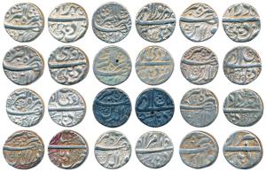 Jahangir, Silver Rupee (12), Delhi Mint, complete set of 12 (twelve) different months; Mon
