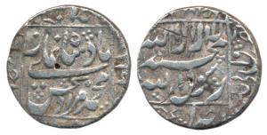 Murad Bakhsh (AH 1068, 1658 AD), Silver Rupee, Ahmedabad Mint, AH 116X/Ahd (KM 272.1). Ver