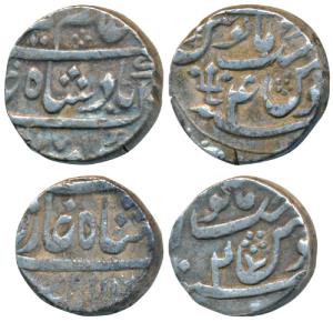 Azimabad (Patna) Mint, Silver Rupee, 11.52g, in the name of Alamgir II, AH 116X/2 and 1171