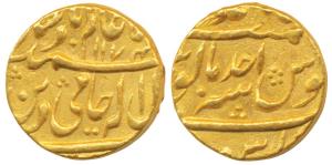 Muhammadabad Banaras Mint, Gold Mohur, 10.90g, in the name of Shah Alam II, AH 1174/Ahd. E