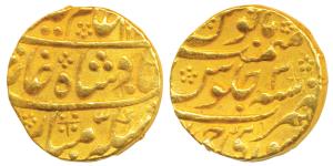 Mughal Issue, Sawai Jaipur Mint, Gold Mohur, 10.88g, in the name of Alamgir II, RY 3 (KM 2