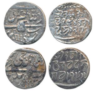 Ranbir Singh & Pertab Singh, Silver Rupee (2), Srinagar Mint, English initials JHS, VS 192