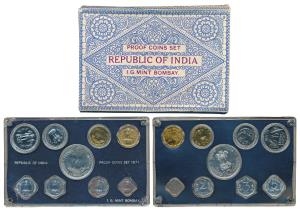 1971, Proof set, Food For All, set of 9, 1 Paisa to Rupees 10. In good condition, within o