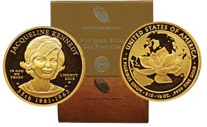 United State of America, Gold $10, 15.55g, First Spouse Series, Jacqueline Kennedy, 2015. 
