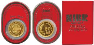 Modern Gold Token, National India Bullion Refinery Mumbai, Gold 20 gms. Within original pa
