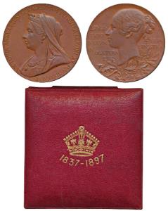 Victoria’s Diamond Jubilee Medal, Copper, 76.8g, 1837-1897, matured bust of the Queen to l