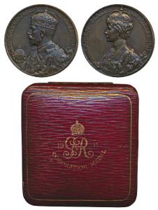 George V Coronation Medal 1911, Copper, 79.3g, obv. crowned bust of George V, rev. crowned