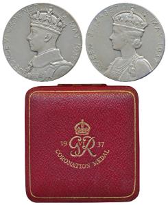 George VI Coronation Medal, Silver, 91.53g, 12th May 1937, obv. crowned bust of George VI,