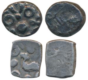 Archaic Punch Marked Coinage, attributed to Avanti Janapada, Western Madhya Pradesh (c. 30