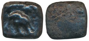 Vidarbha (300 BC), Cast Copper / Iron-Arsenic mixed bell metal Karshapana, 14.75g, a large