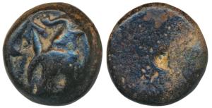 Vidarbha, Cast Copper / Iron-Arsenic mixed bell metal Karshapana, 10.34g, a large round co