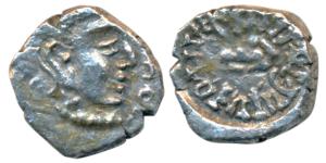 Guptas, Skandagupta (c. 455-480 AD), Silver Drachma, 1.51g, obv. bust of the ruler to righ