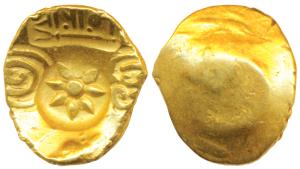 Yadavas of Devagiri, Ramachandra Deva (c. 1272-1315 AD), Gold Gadyana / Padma Tanka, 3.82g