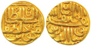Nasir al-Din Mahmud Shah III (AH 944-961, 1537-1553 AD), Gold Tanka, 11.96g, AH 955, date 