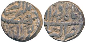Jahangir, Silver Rupee, 11.36g, Akbarnagar Mint, Month Azar, RY 20, Katar or Dagger symbol