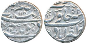 Aurangzeb, Silver Rupee, 11.42g, Zafarabad Mint, AH 1118/51, Badre Munir couplet, complete