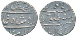 Muhammad Shah (AH 1131-1161, AD 1719-1748), Silver Rupee, 11.57g, Zain ul Bilad Ahmedabad 