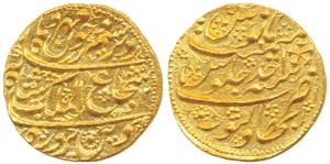 Shah Shuja al-Mulk (second reign AH 1218-1224, 1803-1808 AD), Gold Mohur, 11.06g, Bahawalp