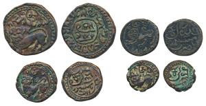 Dewan Purnaiya (AH 1214-1225, 1799-1810 AD, Copper 25, 12 ½ and 6 ½ Cash, Mythical lion on