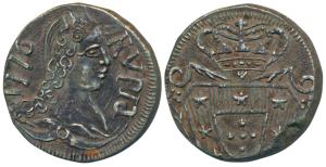 Goa, Jose I (1750-1777 AD), Silver Rupia, 11.0g, obv. diademed head to right with date 177