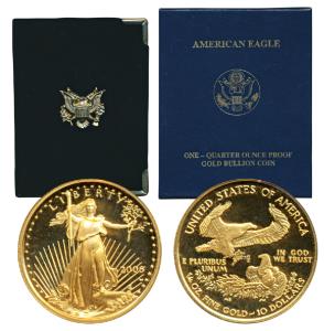 United States of America, Gold $10, ¼ Ounce, 8.483g, standing Liberty with date 2006 on ob