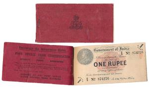 George V, Rupee 1, Booklet, 1st issue, 1917, signed A. C. McWatters, a complete booklet of