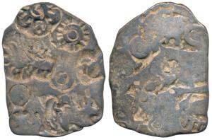 Archaic Punch Marked Coinage, attributed to Magadha Janapada, Imperial Series, Silver Kara