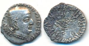 Western Kshatrapas, Kardamaka Family, Rudrasimha I, son of Rudradaman I, as Mahakshatrapa,