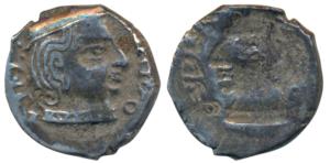 Western Kshatrapas, Kardamaka Family, Rudrasena II, son of Viradaman, as Mahakshatrapa SE 