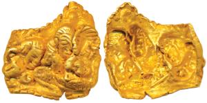 Ancient Gold ornament, a Mukut (a traditional Crown especially for home worship idols) dep