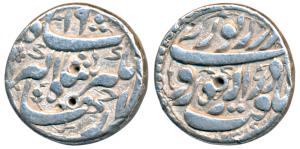 Shah Jahan, Silver Rupee, 11.45g, Ahmedabad Mint, AH 1045/8, legend within square area, co