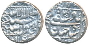 Shah Jahan, Silver Rupee, Daulatabad Mint, AH 1066/29, legend within square area, (KM 235.