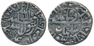 Shah Jahan, Silver Rupee, 11.15g, Surat Mint, AH 1068/31, legend within circle on both sid