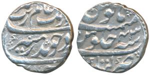 Aurangzeb, Silver Rupee, 11.59g, Katak Mint, RY 43 (KM 300.50). Very Fine+.